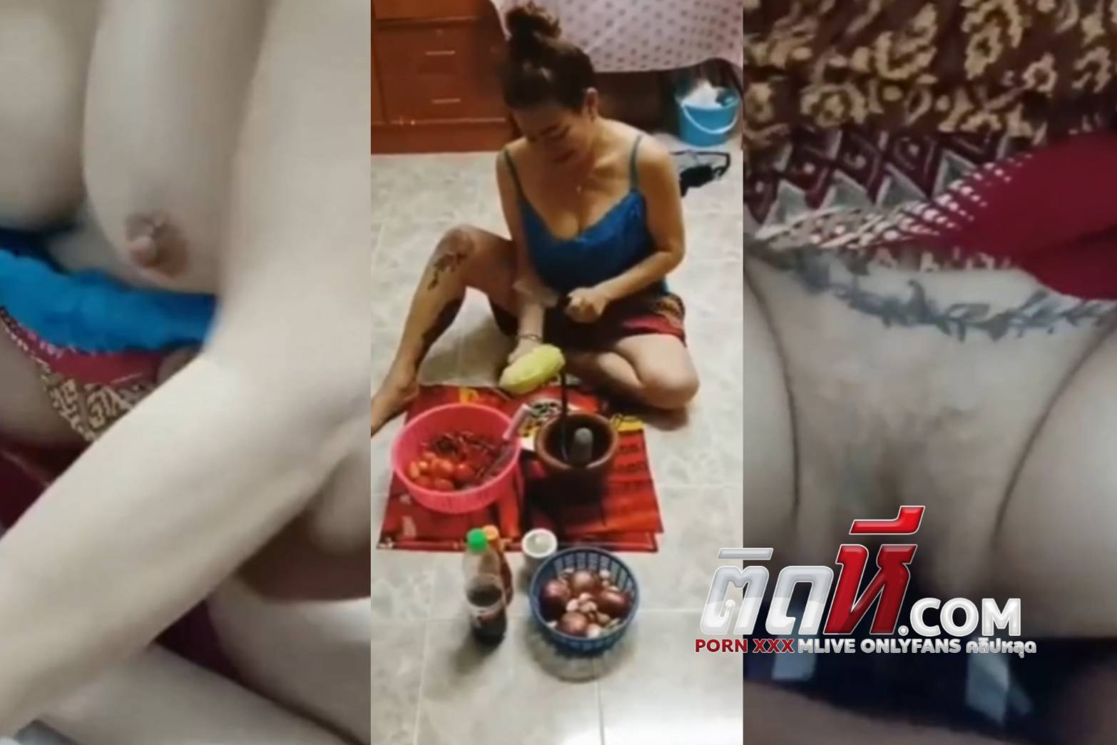 คลิปหลุดเจ๊ตำส้มตำ สาวใหญ่ ชวนมาเย็ดหีถึงที่ตอนผัวไม่อยู่ ร่านดีหนักจับเย็ดสดเลย กระแทกหีเจ๊มันส์ๆ เย็ดร้องครางลั่นห้องเลย