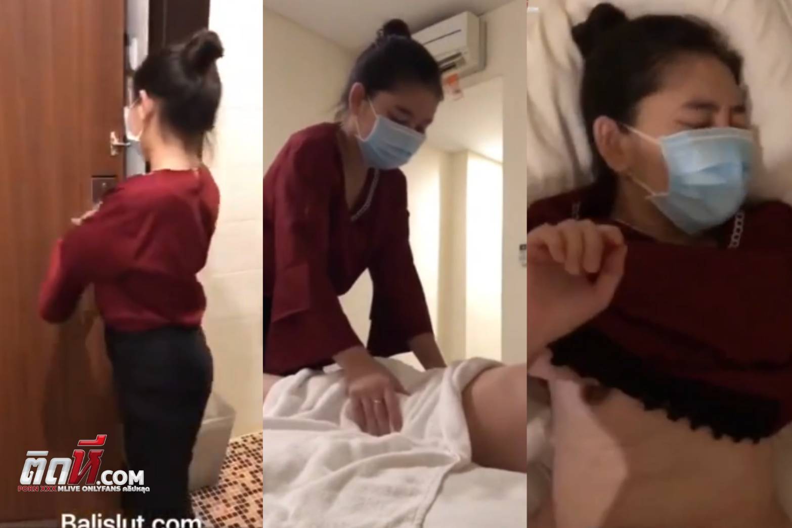คลิปหลุดเด็ด หมอนวดแถวสุขุมวิท มานวดอยู่ดีๆ ทนเงี่ยนไม่ไหว จับเย็ดหีเลย