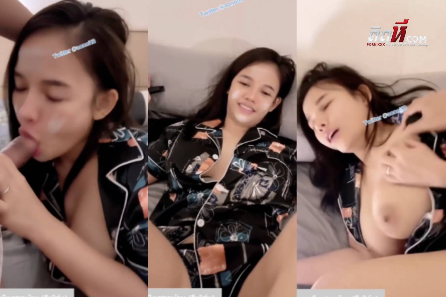คู่เทพ Onlyfans น้องส้ม Jeenzen ก่อนจะนอนต้องโดนแตกในก่อน ดูดกระดอนอนอ้าหีให้เย็ด กระหน่ำซอยเย็ดหีคาชุดนอน ปล่อยในน้ำเต็มหี