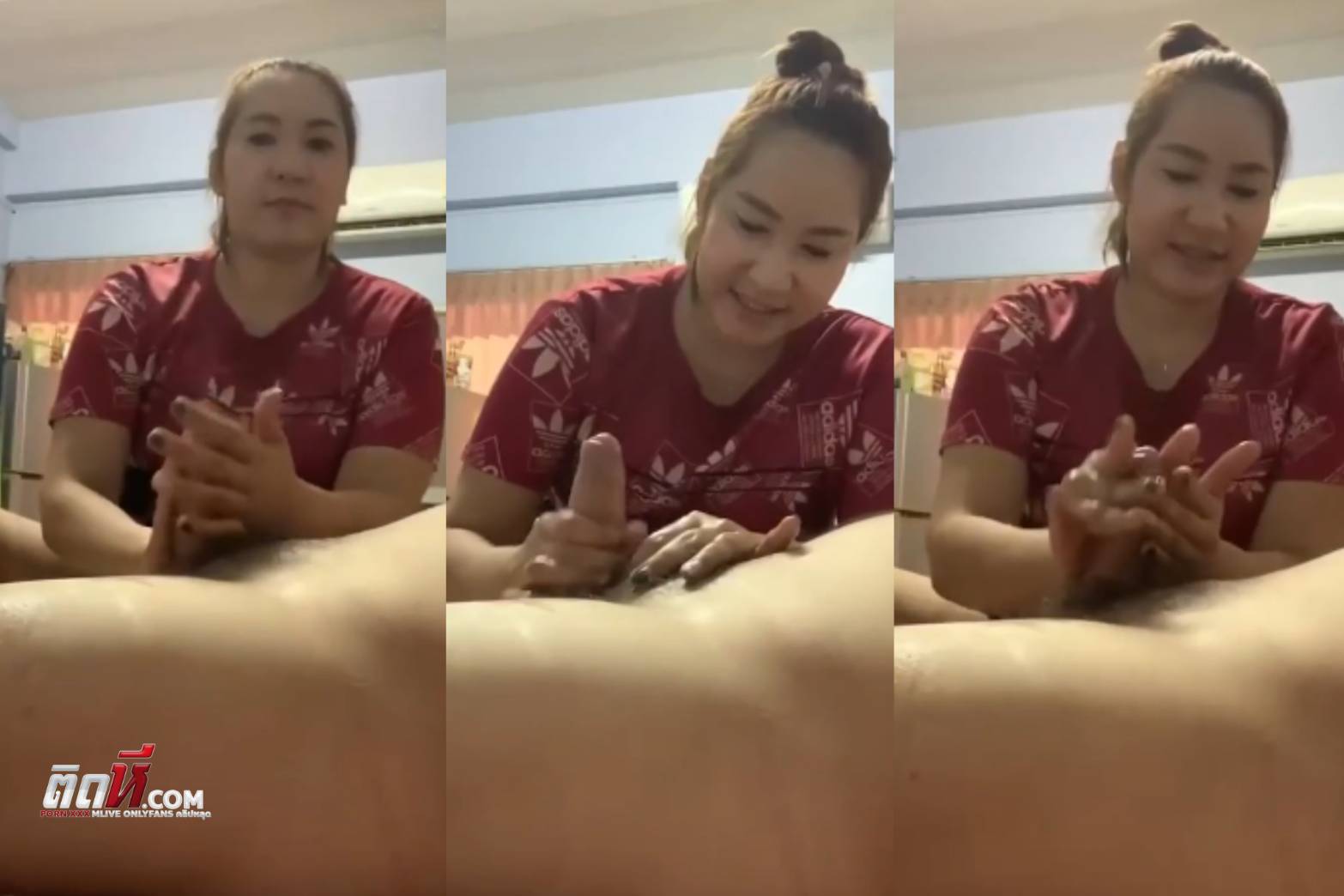 คลิปโป๊ไทย สาวใหญ่ รับงานนวดกระปู๋ ลงน้ำมันแล้วชักว่าวให้เสียวๆ เล่นควยไปคุยไปได้อารมณ์เสียวจนน้ำแตก – ติดหีไทย.com