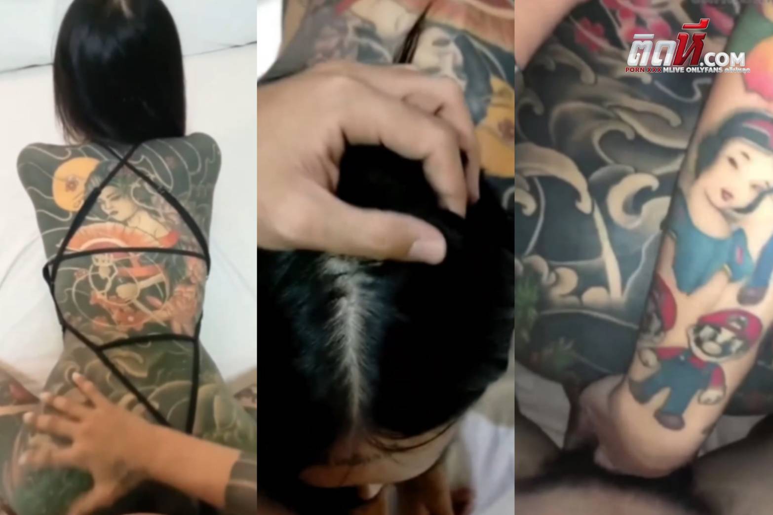 คลิปเย็ด สาวสักลายโดนควยผัว โดนจับเย็ดเย็ดท่าหมากระแทกใส่หีจนร้องครางลั่น มาอมควยให้ต่อเย็ดน้ำสอง เย็ดแรงโหดๆ ร้องไม่หยุด