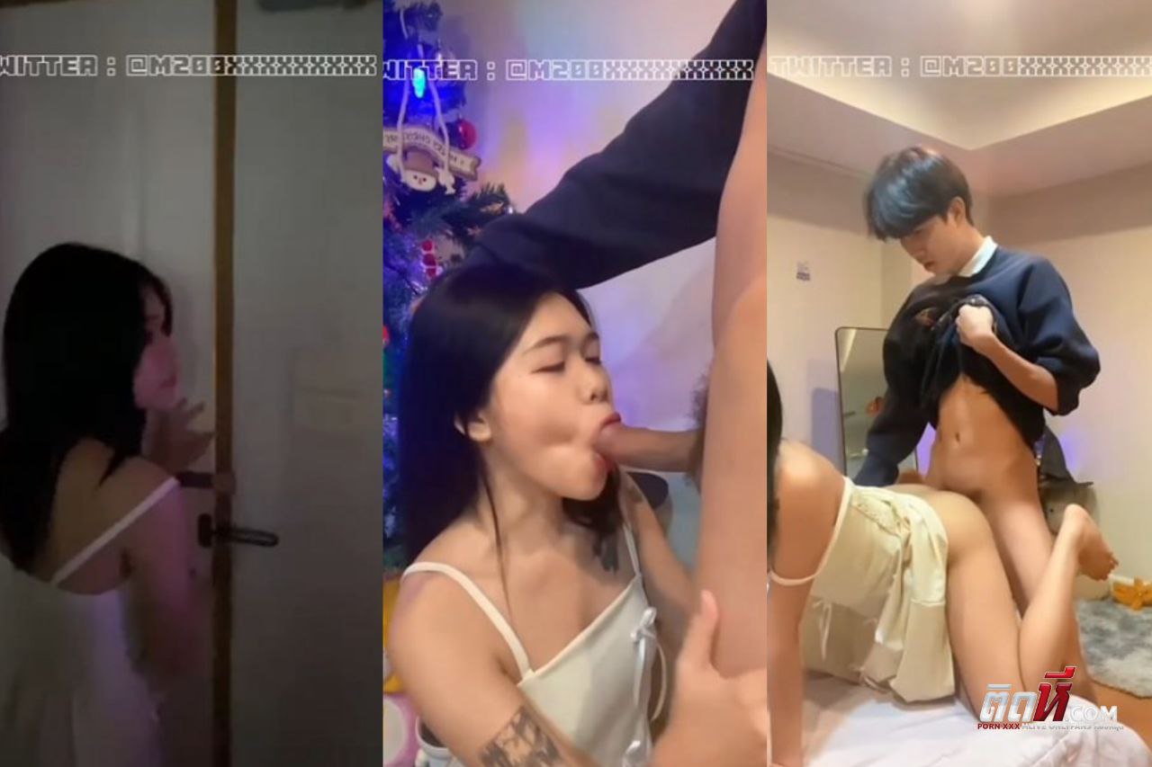 คลิปโป๊ใหม่ หนุ่มทำห้องเซอร์ไพรส์ เห็นแล้วปลื้มเลยโม๊คควยให้อ็อกๆ พาไปอมควยบนเตียง แล้วขึ้นคร่อมขย่มควย เย็ดท่าหมาต่อซอยหีรัวๆ